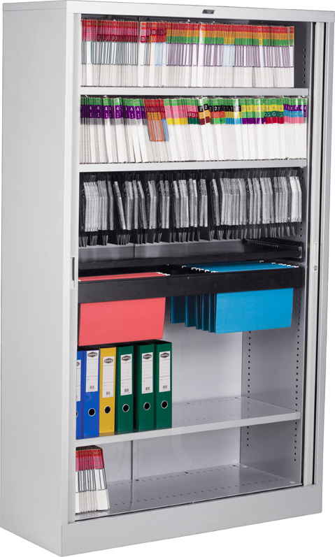 Lockable Office Filing Cabinets with Roller Door