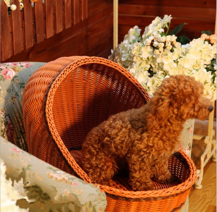 (BC-PK1010) High Quality Handmade PE Imitation Rattan Pet Kennel