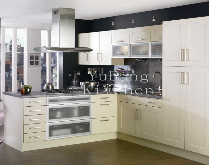 Hot Selling White Solid Wood Kitchen Cabinet #158