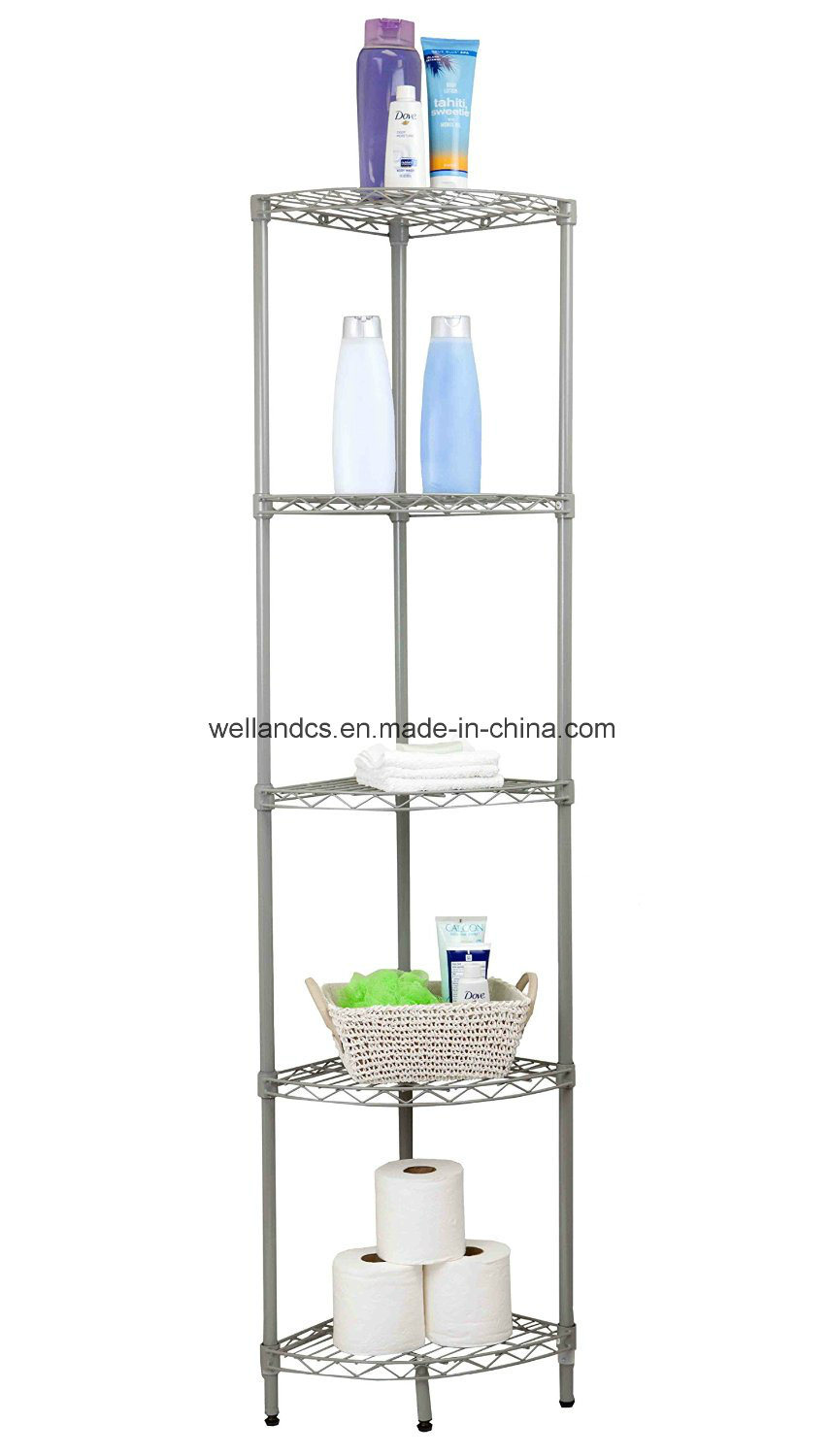 Triangle Corner Metal Bathroom Rack & Multi-Functional Bath Shelf, Hot Sale 60 Countries