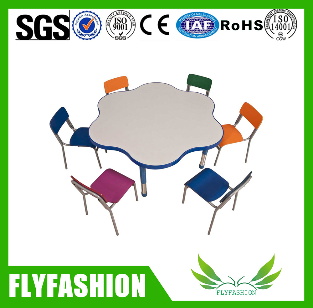 Wholesale Children Furniture Flower Shape Kids Chair Table