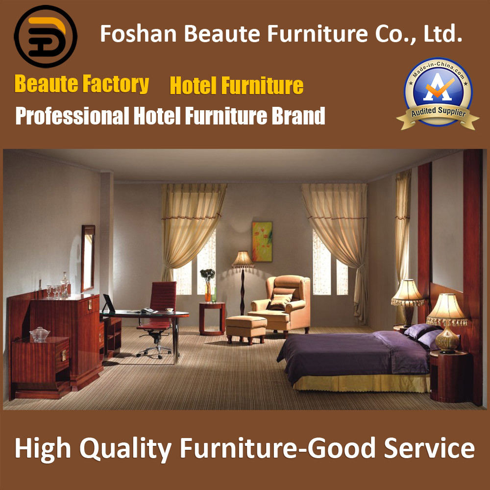 Hotel Furniture/Chinese Furniture/Standard Hotel King Size Bedroom Furniture Suite/Hospitality Guest Room Furniture (GLB-0109826)