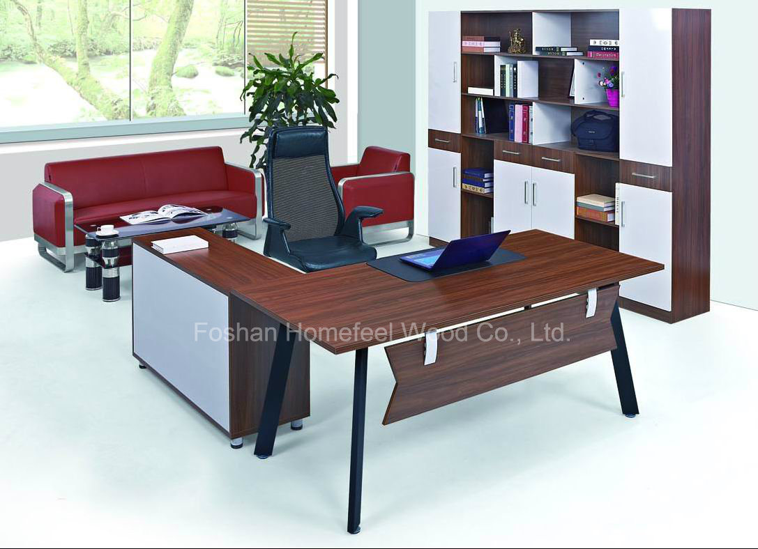 High Quality Wooden Manager Office Table Design (HF-B268)