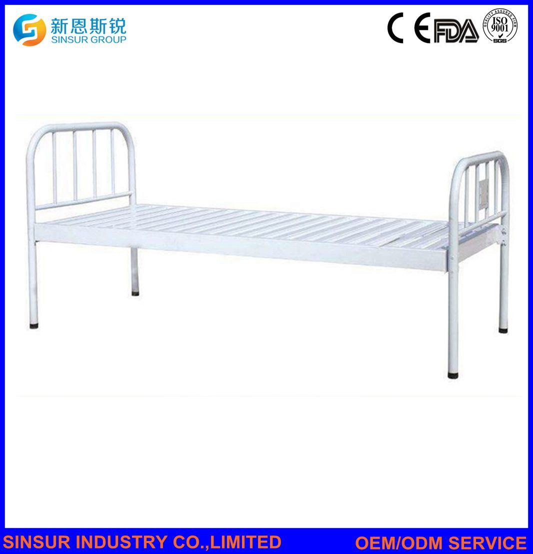 ISO/CE Medical Furniture Steel General Use Flat Hospital Bed Price