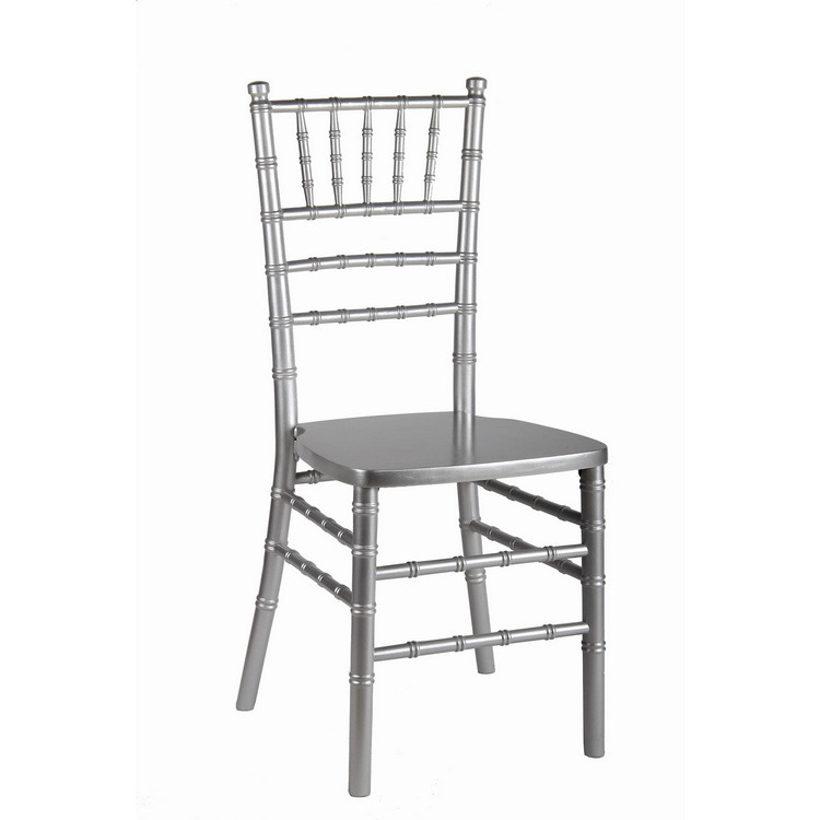 Silver Wood Wedding Event Chiavari Chair