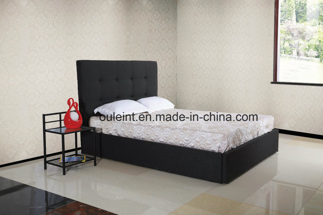 Fabric Platform Single Bed Bedroom Furniture Without Drawer (OL17171)