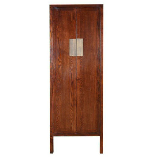 Chinese Antique Furniture Elm Wood Wardrobe Lwa436