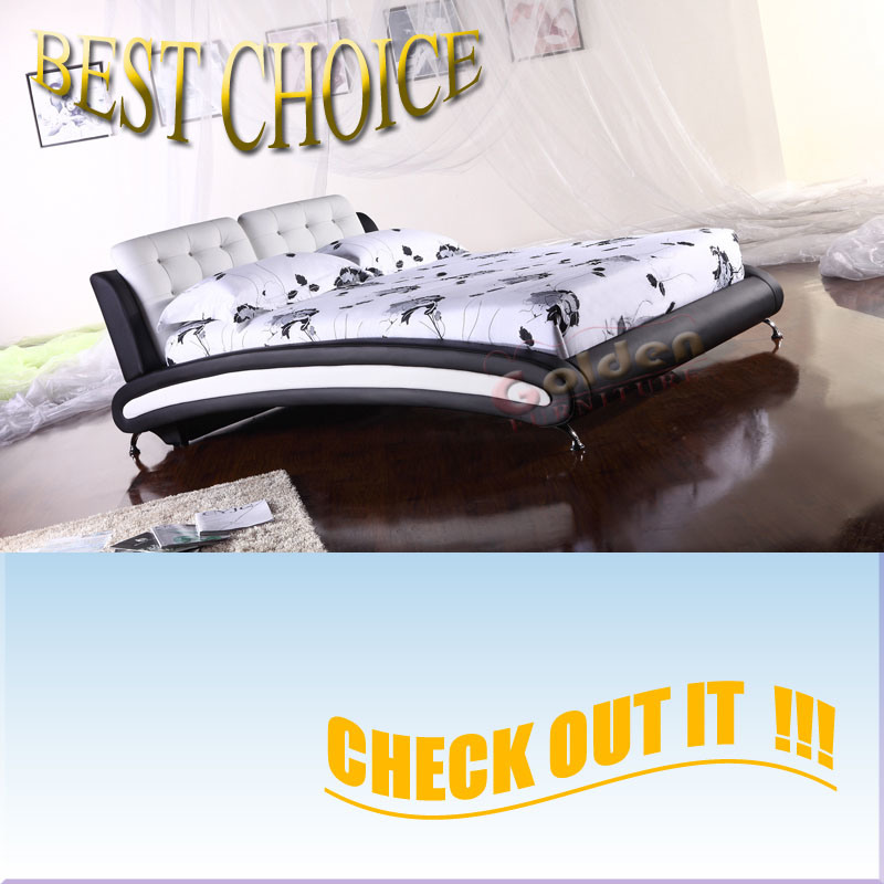 Modern New Design Leather Soft Bed (G901)