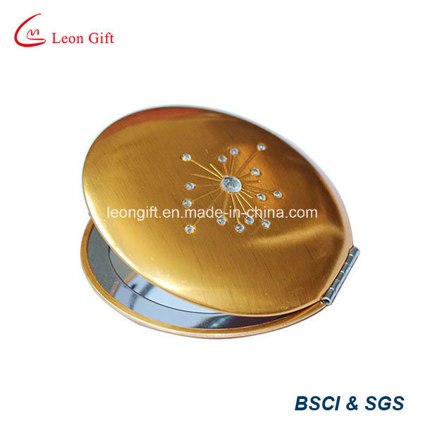 Round Aluminum Portable Make up Mirror