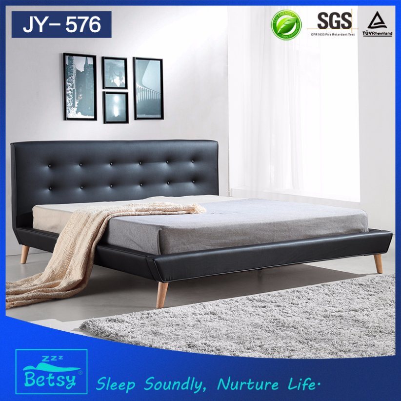 New Fashion Teak Wood Bed Durable and Comfortable