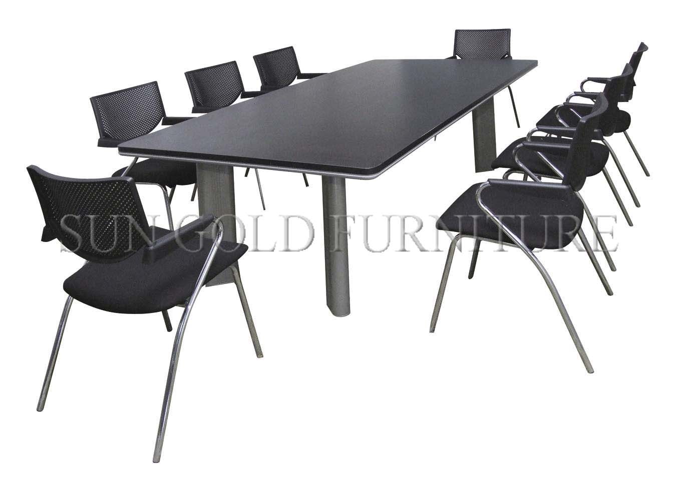 2017 Commercial Office Furniture Black Classical Meeting Wooden Table (SZ-MT092)