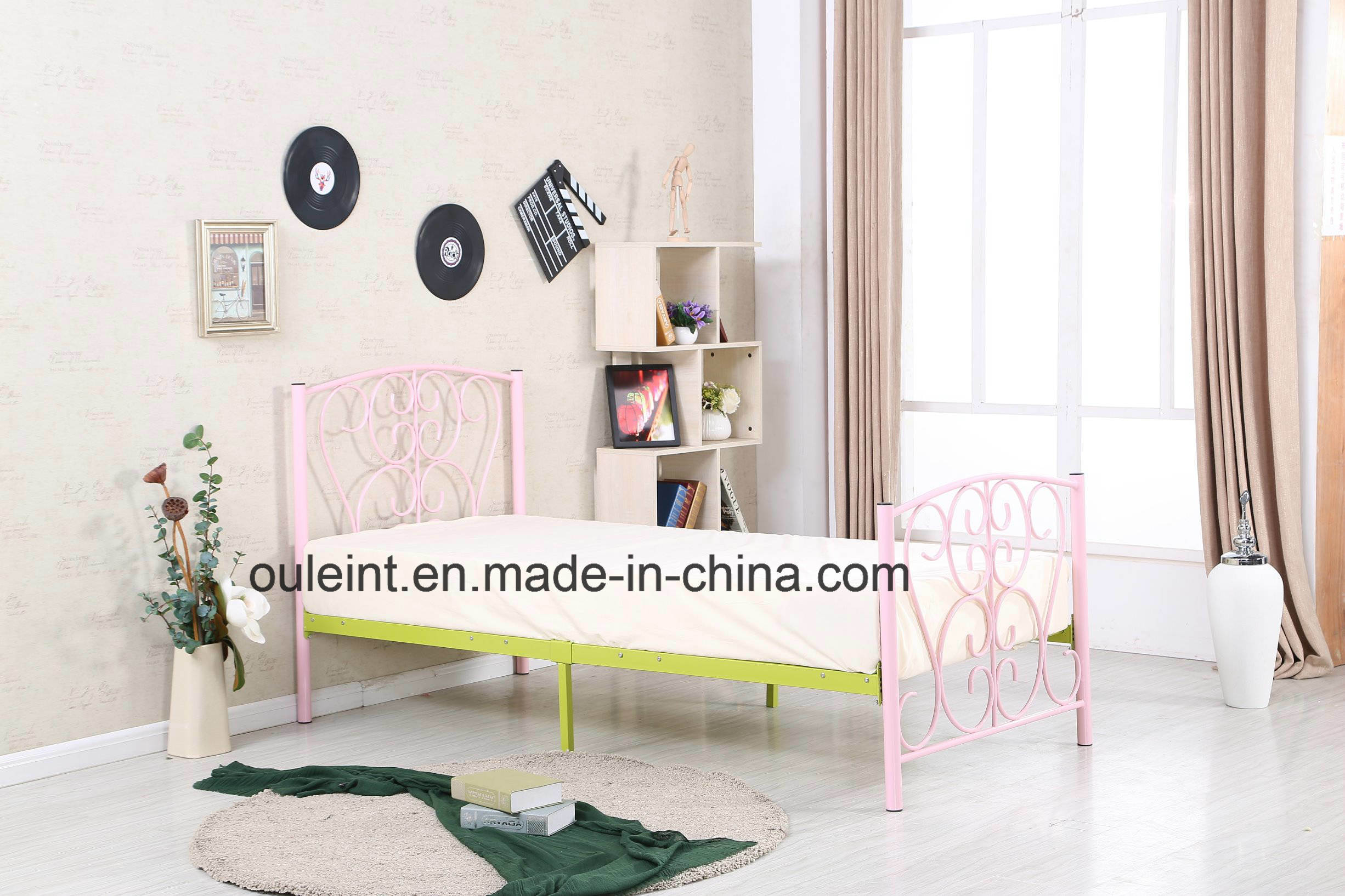 Metal Single Colorful Bed (OL17148)