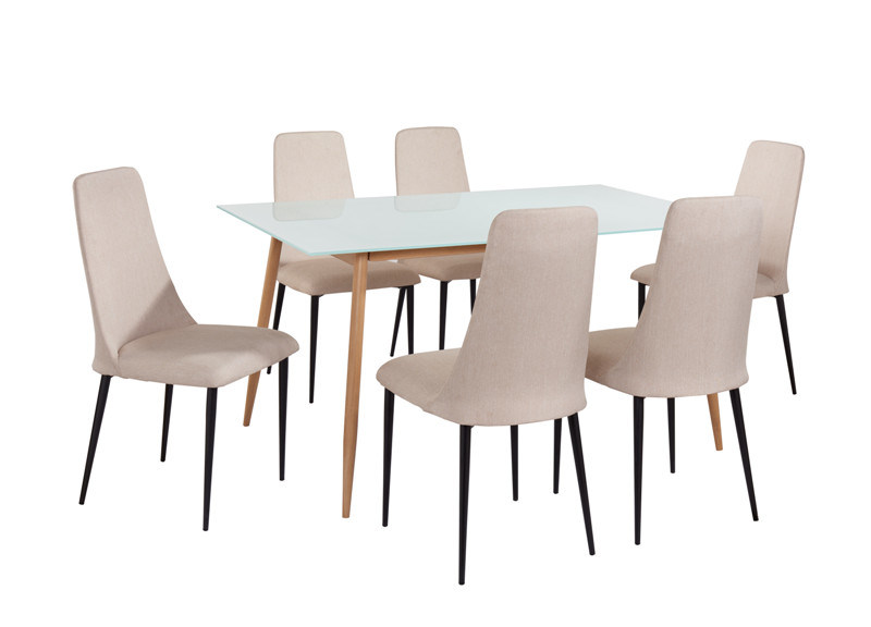 Popular Modern Glass Table Dining Set (2453255)