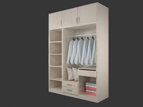 Melamine Walk-in Closet Wardrobe