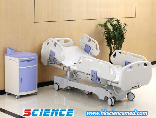 CE Approved Multifunction Electric Hospital Bed with ICU Function