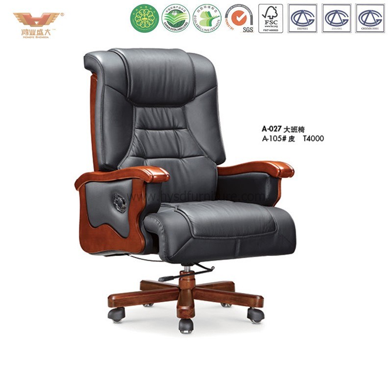 Office Furniture Wooden Executive Chair (A-027)