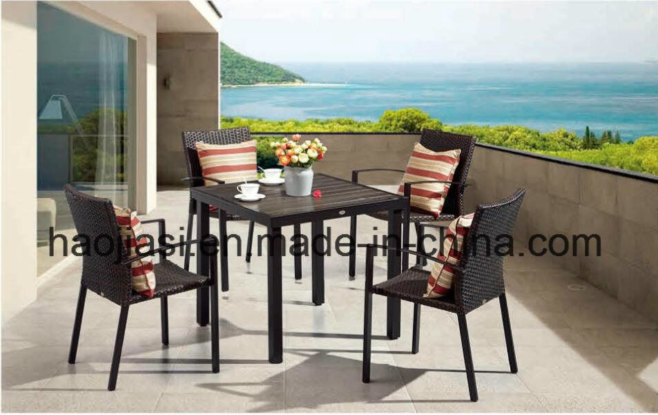 Outdoor /Rattan / Garden / Patio / Hotel Furniture Rattan Chair & Table Set (HS1232C&HS7108DT)