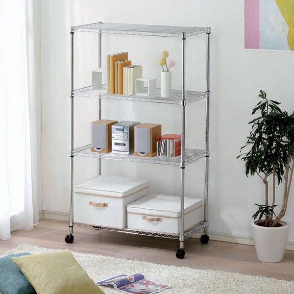 Adjustable Mobile Shelving for Bedroom and Sitting Room