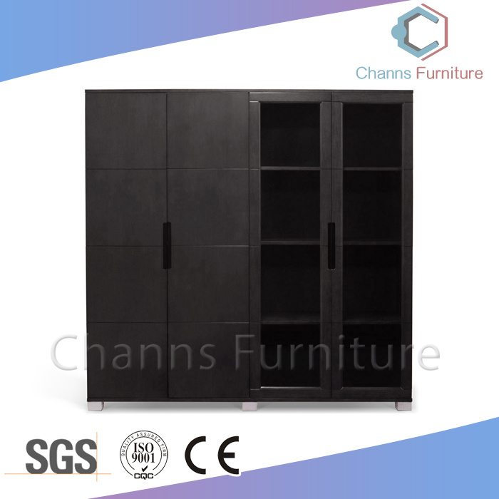 Foshan Furniture Black Wooden Wardrobe Office File Cabinet (CAS-FC1806)