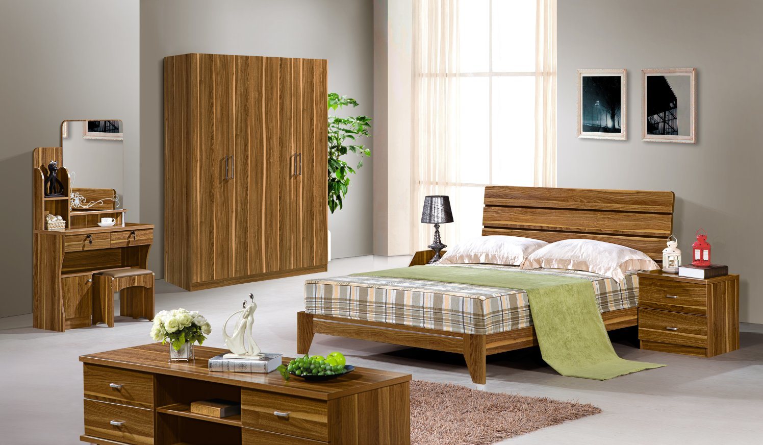 High Quality 1.5 M Bed Bedroom Bed for Suite