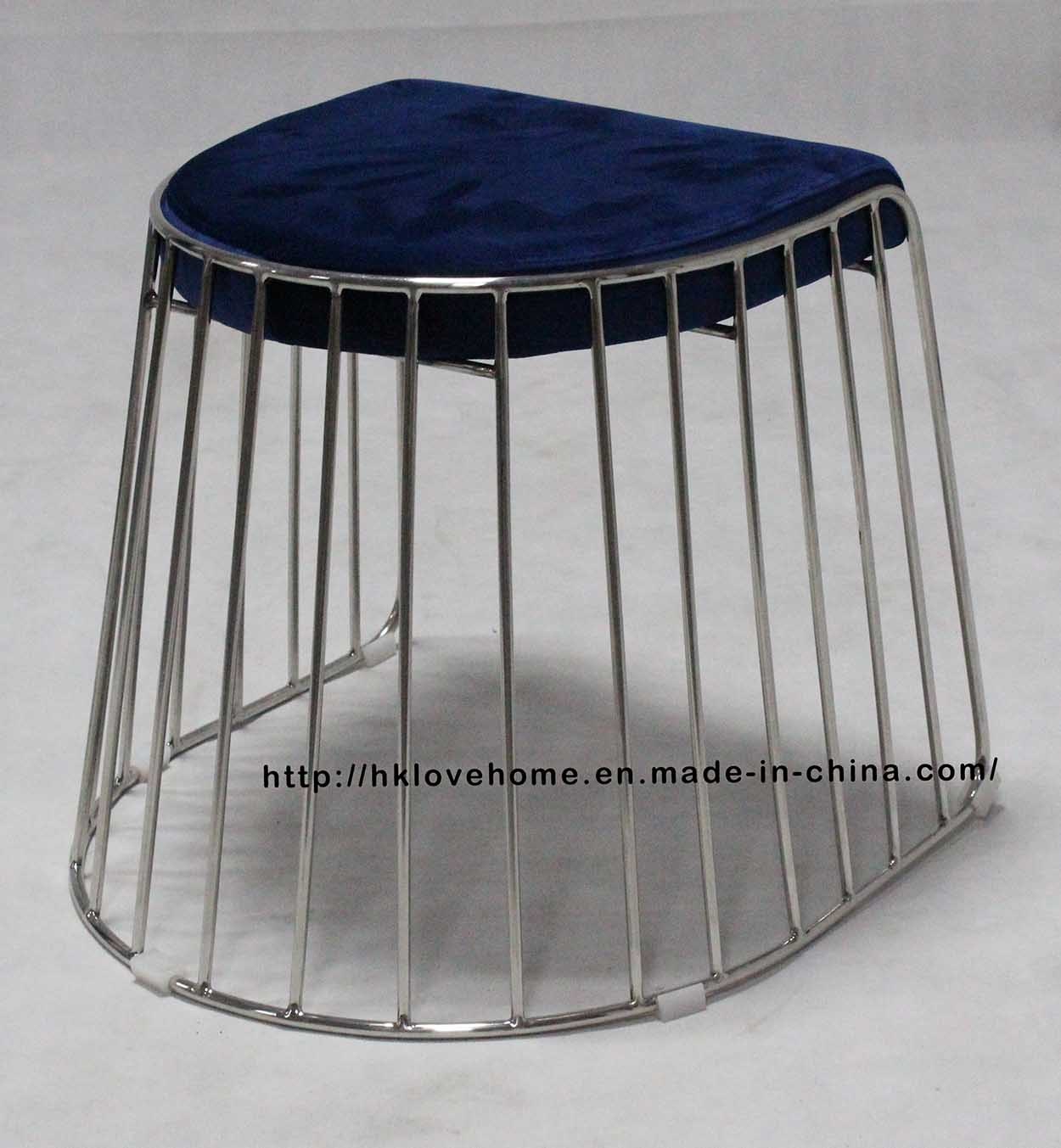 Metal Dining Restaurant Stackable Strings Wire Dining Bar Stools