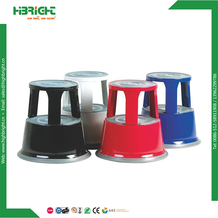 Plastic High Stool Rolling Step Stool