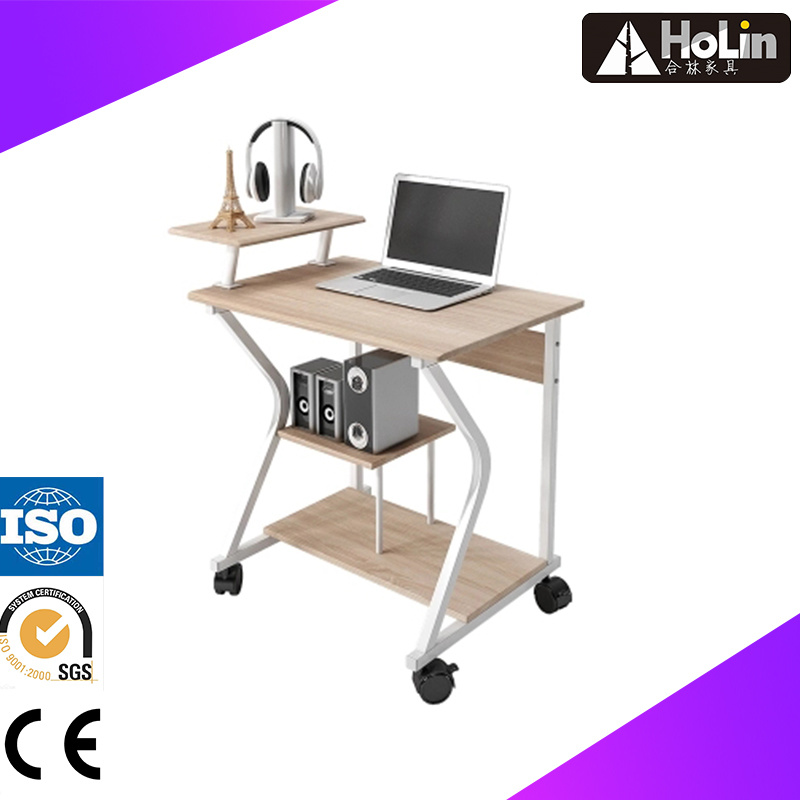 Mobile Wooden Computer Desk for Home Office Furniture