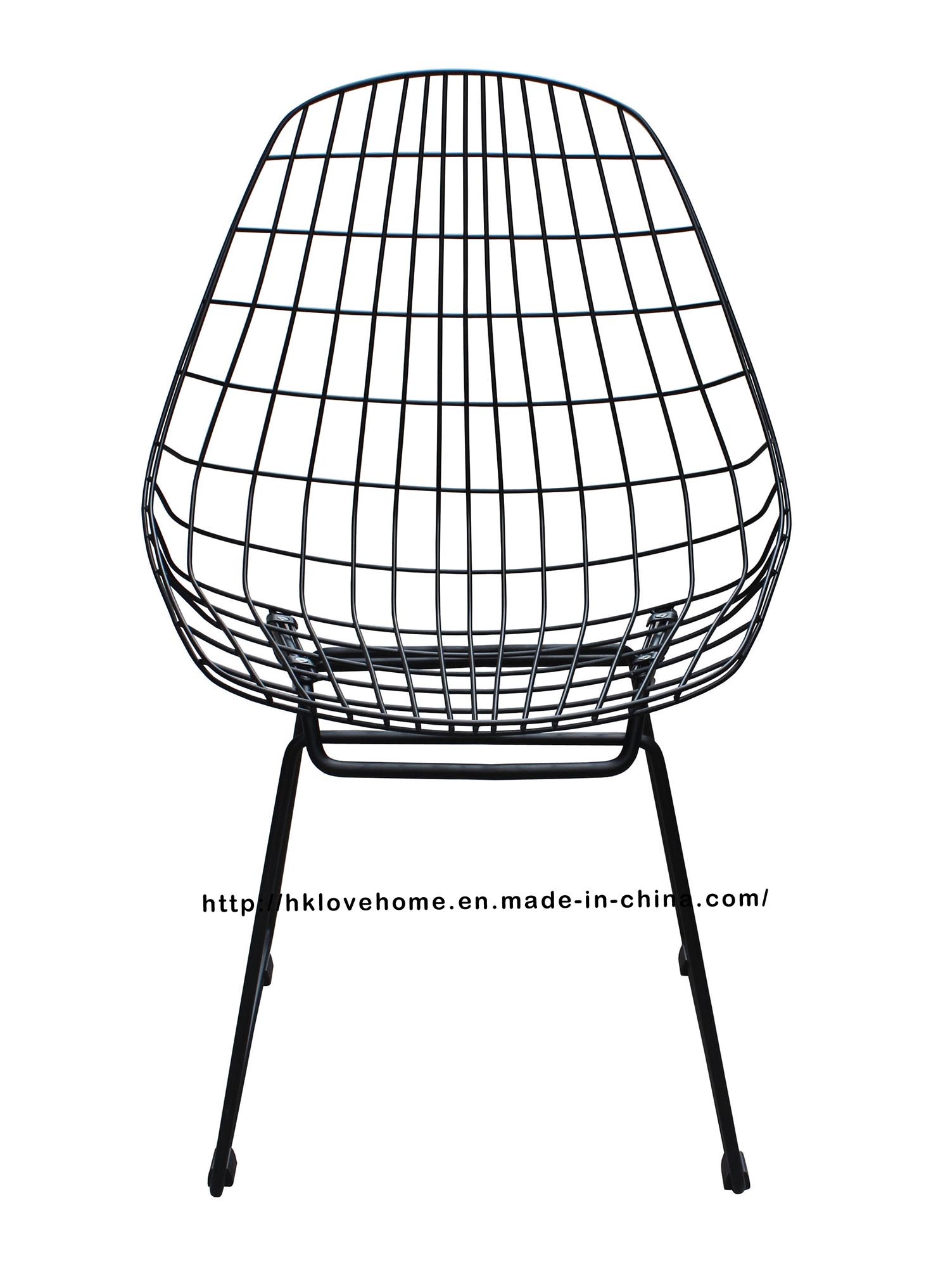 Modern Metal Restaurant Knock Down Wire Side Chair