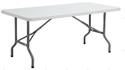 Hotsale Blow Molded Plastic Rectangular Folding Table for Event and Hospitality