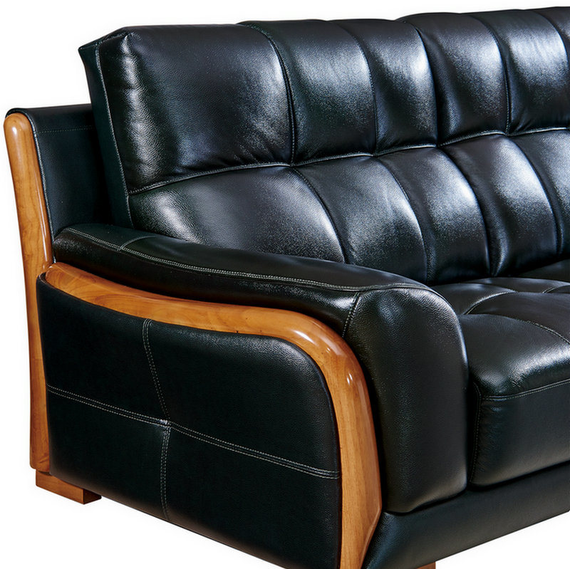 Factory Wholesale Price Modern L Shape Sofa with Button Design (8057)