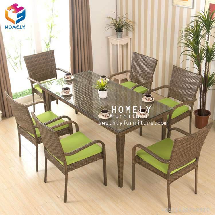 Waterproof Imitation PE Rattan Garden Outdoor Cafe Furniture