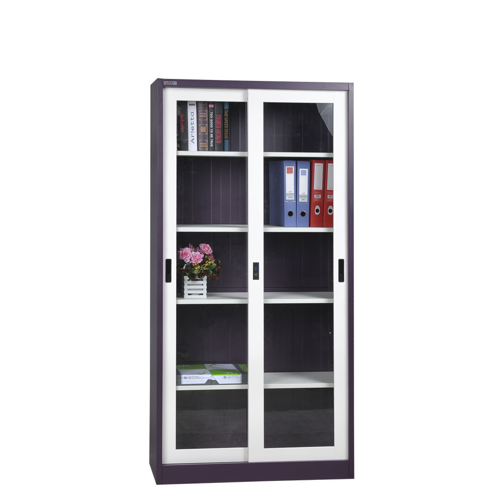 Glass Sliding Door Steel Filing Cabinet