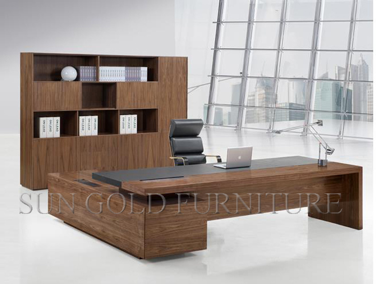 Latest Office Design of Wooden Computer Table Morden Excutive Office Desk (SZ-ODL338)