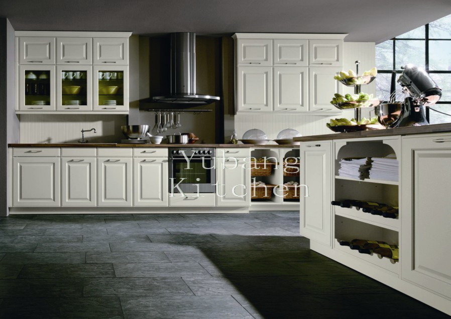 Hot Selling Solid Wood Kitchen Cabinet Home Furniture #229