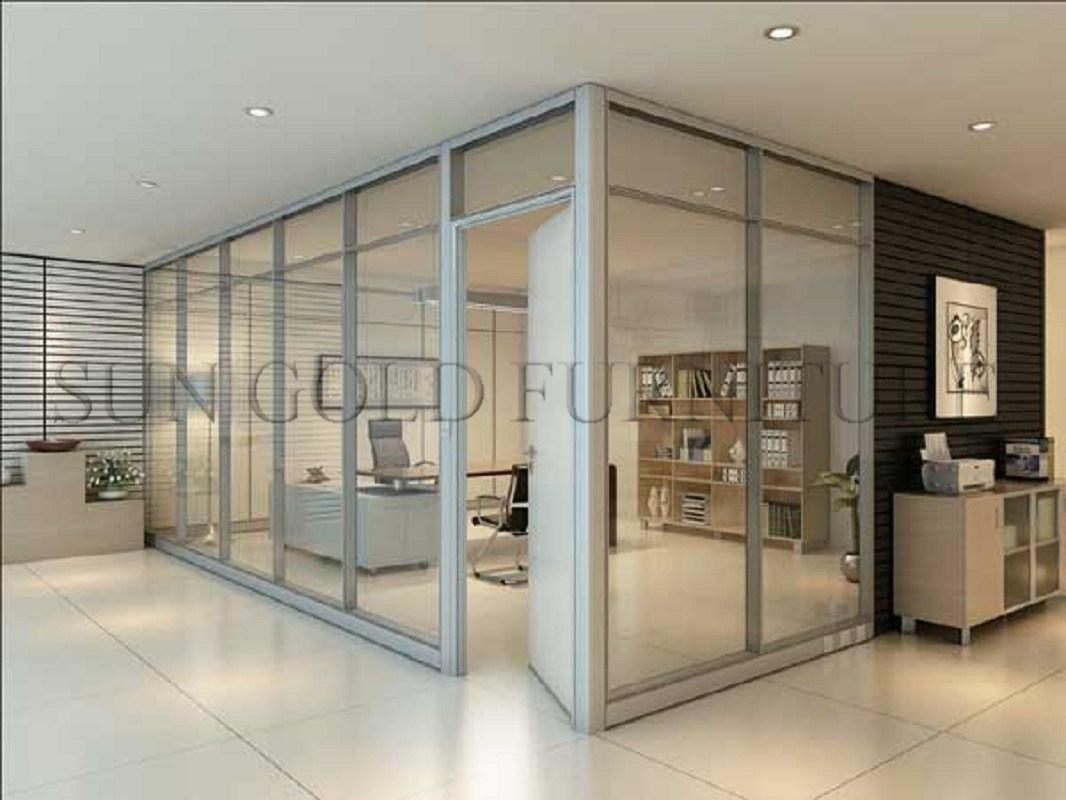 Modern Office Exterior Aluminum Wall Panel Partition Interior Door (SZ-WST781)