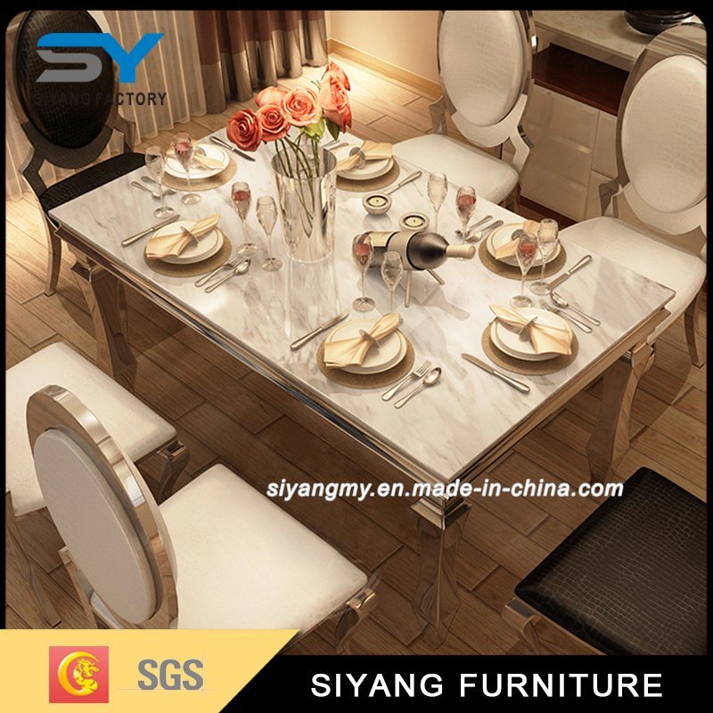 Restaurant Furniture Set Marble Table Dining Table Chair