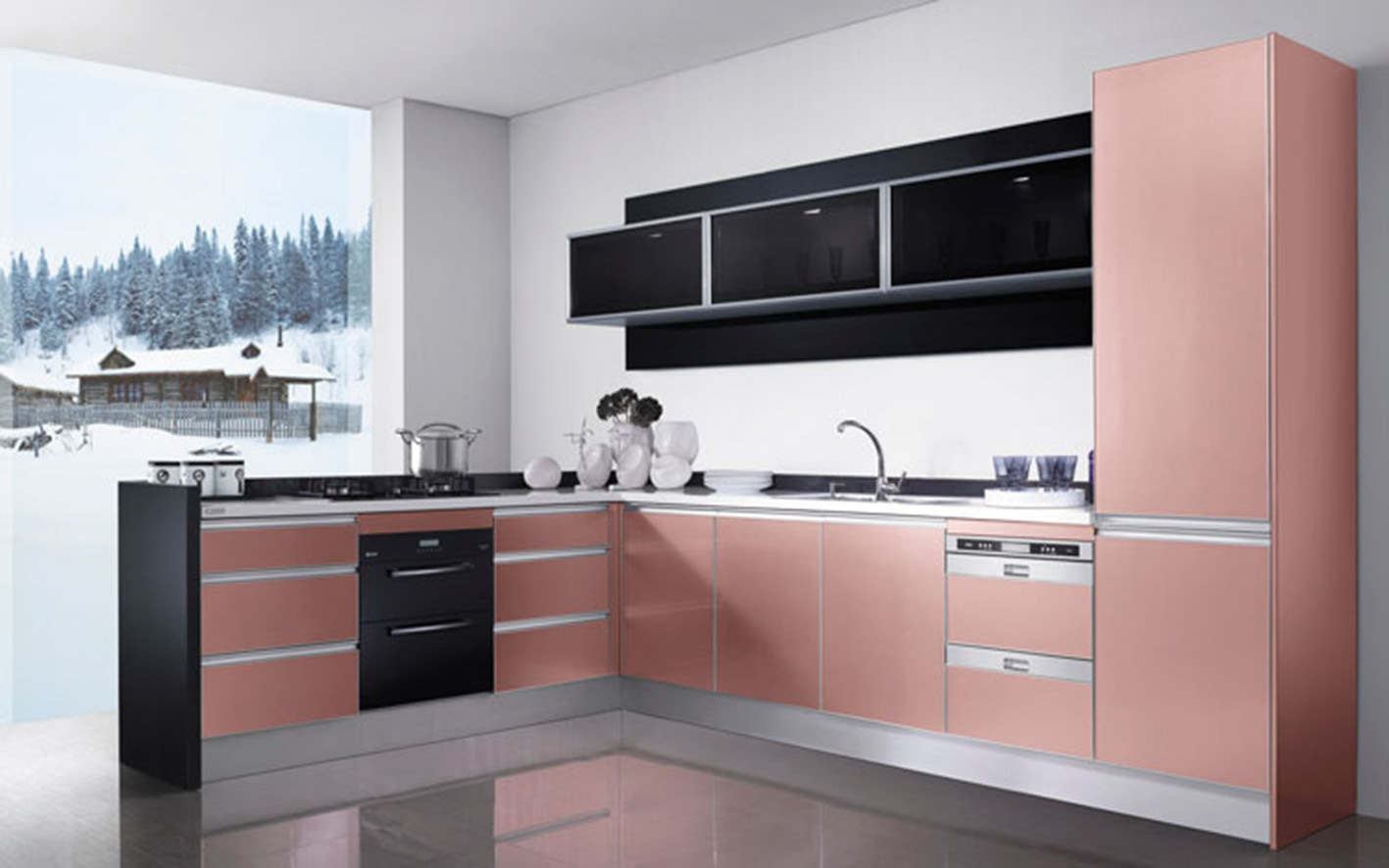 High Gloss UV MDF Boards Kitchen Cabinets (zx-077)