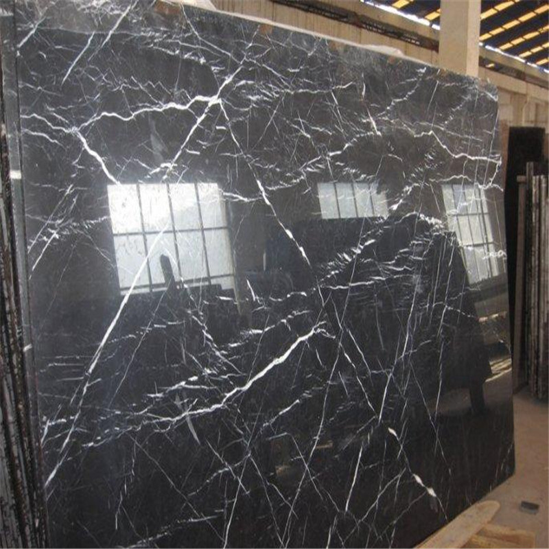 Big Slab Polished Black Nero Marquina Marble (good price)