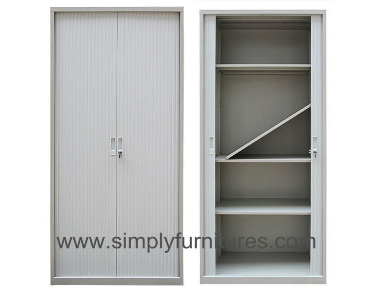 4 Layers Steel Tambour Cabinet, Rolling Door Filing Cabinet