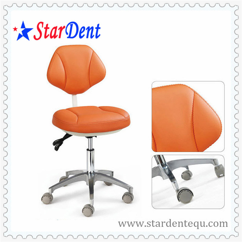 Dental Equipment Real Leather Dentist Stool