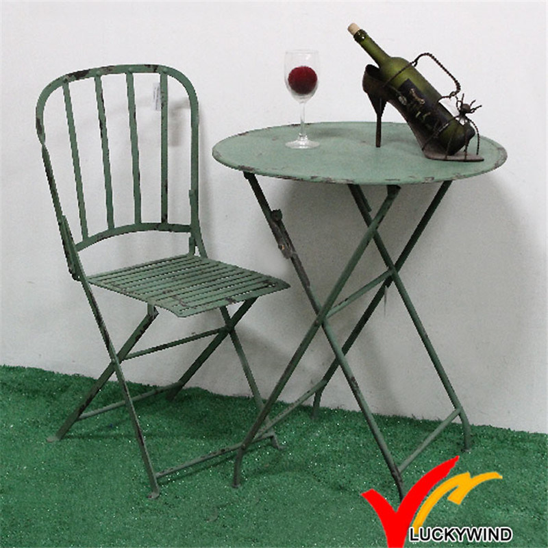 Shabby Chic Vintage Garden Small Metal Table