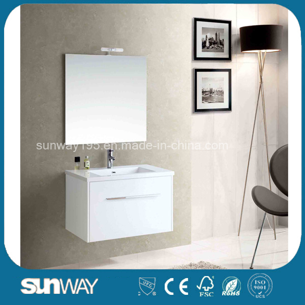 2017 New Glossy Fancy MDF Bathroom Cabinets with Sink Sw-1303