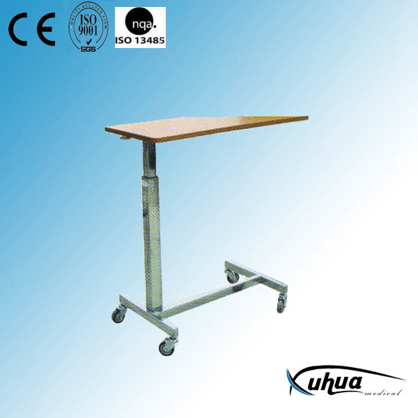 Hospital Furniture, Height Adjustable Hospital Overbed Table (L-4)