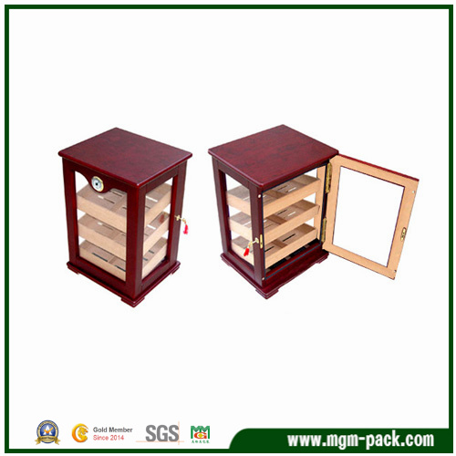 Excellent Quality Wooden Cigar Cabinet with Transparent Door