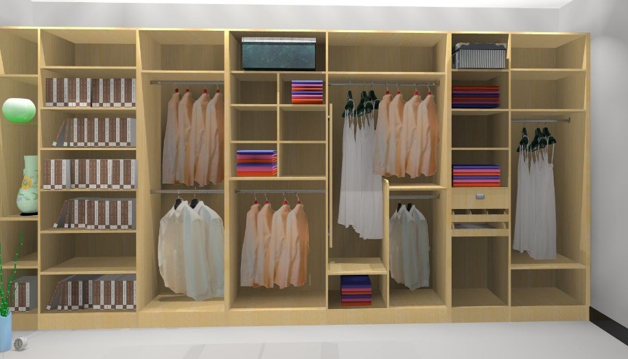 Solid Wood Custom Walk in Closet (YB1105)