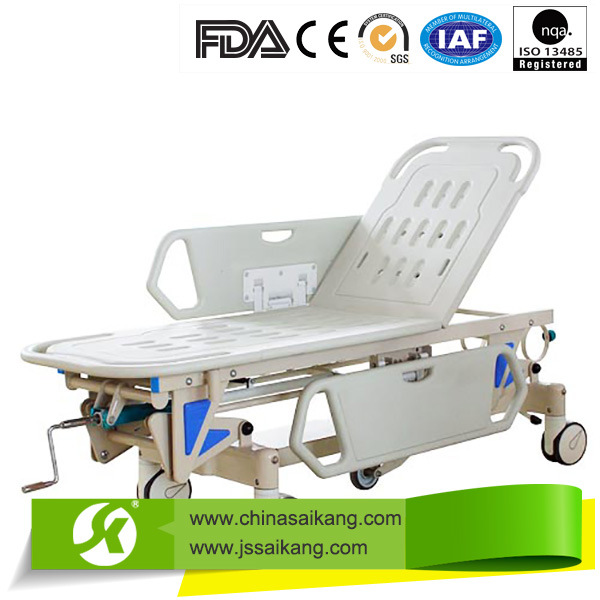 Simple Hospital Patient Transfer Trolley