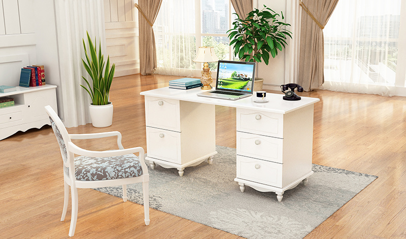 Modern Wooden Study Table, Living Room Used Computer Desk