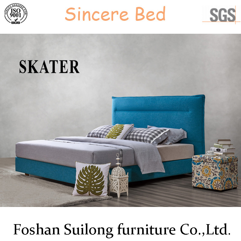 New Modern Style Furniture American Style Fabric Bed Bedroom Bed