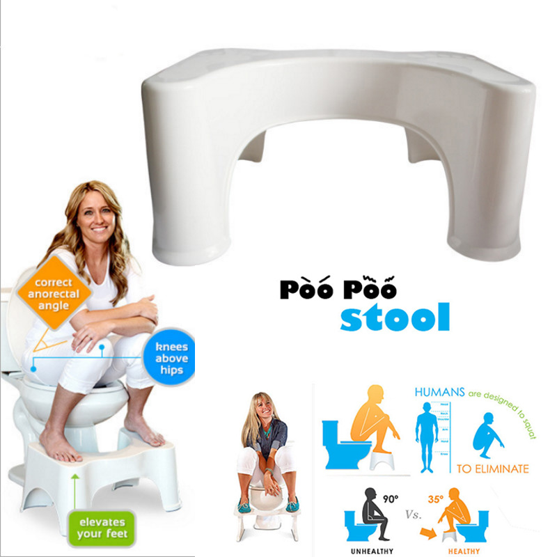 Bathroom Foot Stool Plastic Squatty Potty Toilet Squat Stool