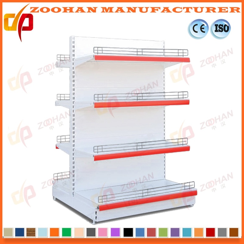 Metal Wall Shelving Supermarket Storage Racks Steel Display Shelves (Zhs441)